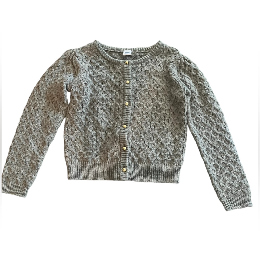 Janie and Jack Gray Cable cardigan Sweater. Size 4